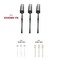 Smarty Had A Party Solid Black Moderno Disposable Plastic Dinner Forks, 240PK 9340BK-FK-CASE - alternate 3