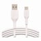 Belkin BOOST CHARGE USB-C to USB-A Cable, 3.3 ft, White, 2PK CAB001BT1MWH2PK - alternate 1