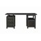 Homeroots 68" Black Solid Wood and Metal Carved Floral Desk With Three Drawers 661245 - alternate 3