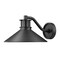 Z-Lite RLM 1-Light Outdoor Wall Light, 12 in W x 7.25 H, Sand Black 5022M-BK - alternate 1