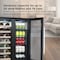 Tcl 5.3 Cu. Ft. 20-Bottle & 78-Can Wine & Beverage Cooler, Dual- Zone, Glass Door, Stainless Steel TRD20B8AS - alternate 5