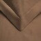 Homeroots Taupe Twin Cotton Blend 300 Thread Count Washable Duvet Cover Set 528294 - alternate 3