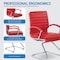 Office Star Products SPX Guest Faux Leather Chair, Red SPX23595C-U9 - alternate 4