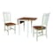 Whitewood Industries Rectangular Small Dual Drop Leaf Dining Table W/ 2 San Remo Chairs, 36 in W, 29 in L, 22 in H K79-2236D-C10-2 - alternate 3