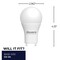 Bulbrite 9w Dimmable Frost A19 LED Lght Bulbs Twst and Lock Bi-Pin (GU24) Bse, 3000K Sft Wht, 800 Lumens, 4PK 862725 - alternate 3