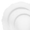 Smarty Had A Party Solid White Round Blossom Plastic Dinnerware Value Set (120 Dinner Plates + 120 Salad Plates), 240PK 4840WH-VP-CASE - alternate 4