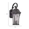 Homeroots Matte Black Tapered Goblet Wall Light 398539 - alternate 2