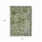 Homeroots 10' X 14' Artichoke Green And Gray Floral Medallion Washable Indoor Outdoor Area Rug 616615 - alternate 5