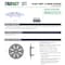 Trufast 1.75 in Plasti-Grip Ci Prong Washer White Plastic Plasti-Grip Ci Prong Insulation Washer, 1000PK PGP-1750 - alternate 6