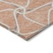 Homeroots 5' X 8' Salmon And Ivory Geometric Washable Indoor Outdoor Area Rug 612900 - alternate 3
