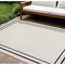 Homeroots 8' X 10' Ivory And Black Indoor Outdoor Area Rug 545533 - alternate 5