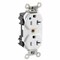 Leviton Straight Blade Receptacle, 5-20R, 20 A, 125V AC, Flush Mount, Self-Grounded M8300-PLW - alternate 1