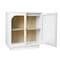 Homeroots 31in White Wood Accent Cabinet With Two Doors 716317 - alternate 2