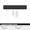 Amerock Augment 3-3/4 inch (96mm) Center-to-Center Matte Black Cabinet Pull, 25PK 25VMP37151MB - alternate 2
