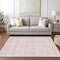 Homeroots 9' X 12' Pink And Ivory Southwestern Washable Indoor Outdoor Area Rug 593706 - alternate 3