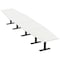 Skutchi Designs 18ft Conference Table With Power Unit | 18 Person Modular Hexagon Meeting Table | Harmony Series HAR-HEX.IR-48X216-T.BK-W960-NA - alternate 1