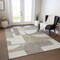 Homeroots 10' X 14' Khaki And Silver Geometric Washable Indoor Outdoor Area Rug 617925 - alternate 4