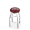 Holland Bar Stool Co 36" Chrome Mississippi State Swivel Bar Stool, Accent Ring L8C2C36MssStU - alternate 1