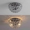 Jonathan Y Izzy 15.5" 2-Light Modern Glam Metal Dome LED Flush Mount w/Crystal Flower Accents, Oil Rubbed Bronze JYL9043C - alternate 3
