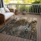 Homeroots 9' X 12' Brown And Copper Abstract Washable Indoor Outdoor Area Rug 577239 - alternate 3