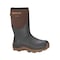 Dryshod Mens Haymaker Mid- Calf Farm Boots, Rubber, Waterproof, Brown, Pull On, Size 9 HAY-MM-BR-009 - alternate 3
