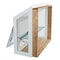 Factory 2U Windows Garden Window with Shelf, 60in x 48in, White, Insulated Oak Seatboard, Low-E Glass 802949 - alternate 3