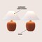 Jonathan Y Delphi 18.25" Minimalist Scandinavian Resin/Iron LED Table Lamp, Matte Wine Red, 2PK JYL5600C-SET2 - alternate 4