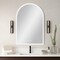 Homeroots 38" Clear Arch Unframed LED Lighted Bathroom Vanity Mirror 564832 - alternate 1