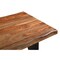 Homeroots 80" Brown and Black Solid Wood and Iron Live Edge Dining Table 565235 - alternate 4