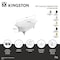 Kingston Brass 60" Cast Iron Oval Double Ended Clawfoot Tub, No Faucet Drillings, White/Polished Brass VCTND603017NB2 - alternate 2