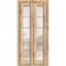 Sartodoors Sliding Closet Bi-fold Doors Oak Solid Core Modern Interior QUADRO4002BF-DUB-72 x 84 (2* 36x84) - alternate 1
