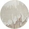 Homeroots 8' Ivory And Beige Round Abstract Washable Indoor Outdoor Area Rug 613634 - alternate 4