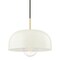 Mitzi Avery 1 Light Pendant 14 In. Aged Brass/Cream H199701L-AGB/CR - alternate 1