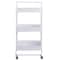 Organize It All 3 Tier Rolling Basket Cart in Black 15260-WHITE - alternate 1