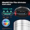 Hls Commercial 23 gal Round Indoor Metal Can, Silver, Touchless Sensor Lid, Stainless Steel, 17.5 in HLS23RC - alternate 2