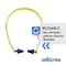 Sellstrom Reusable Non-Allergenic polymer Ear Plugs, Bell Shape, 25 dB, High Visibility Green S23430 - alternate 3