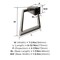 Amerock Blackrock Brushed Nickel Contemporary 6-13/16 in 173 mm Length Towel Ring BH36002G10 - alternate 2