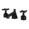 Kingston Brass Widespread Bathroom Faucet with Brass Pop-Up, Matte Black KZ4460CHX - alternate 1