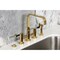 Kingston Brass Bridge Kitchen Faucet with Brass Sprayer, Polished Brass KS8252DKLBS - alternate 3