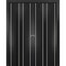 Sartodoors Sliding Closet Double Bi-fold Doors, Planum 0410 Matte Black, Sturdy Tracks Moldings Trims Hardware PLANUM0410DBF-BLK-96 x 84 (4* 24x84) - alternate 1