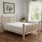 Homeroots Natural Light Honey Finish Low Post Cedar Log Twin Bed 370298 - alternate 4