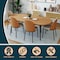 Leisuremod Oval 82.7 in W, 29.5 in L, MDF/Steel, Natural Wood TT84NW - alternate 6