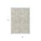 Homeroots 3' X 5' Beige And Ivory Geometric Washable Indoor Outdoor Area Rug 612983 - alternate 3