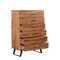 Homeroots 36" Natural Live Edge Solid Wood Five Drawer Dresser 571536 - alternate 3