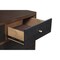 Homeroots 35" Brown and Black Solid Wood Seven Drawer Double Dresser 524117 - alternate 3