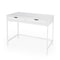 Homeroots 40" White Solid Wood Writing Desk With Two Drawers 389450 - alternate 1