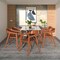 Leisuremod Rivo Collection Elegant Dining Chair in Dark Natural Wood, 4PK RC20LBR4 - alternate 3