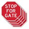 Signmission Stop For Gate, 10 inch X 10 inch, Aluminum Metal Signs, 5PK OC-A-5Pack-10-286 - alternate 1