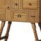 Homeroots 32in Sepia Solid Wood Console Accent Cabinet With Single Door And Four Drawers 712210 - alternate 2