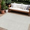 Homeroots 10' X 14' Ivory And Gray Abstract Washable Indoor Outdoor Area Rug 594946 - alternate 1